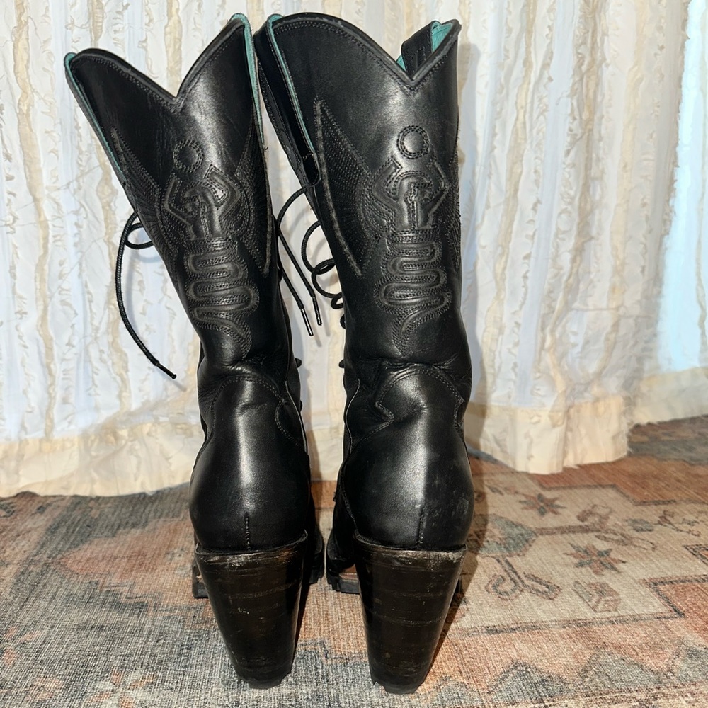 Pskaufman Crescent Lace-up Eastern Boot (custom) - Picture 2 of 6